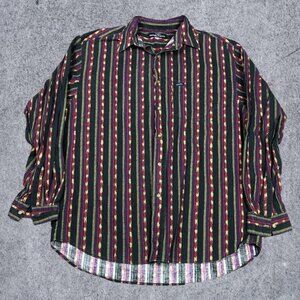 Vintage 90s Guess By Georges Marciano Long‎ Sleeve Shirt Adult Size Large